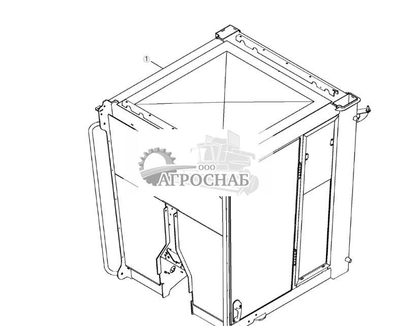 Низкопрофильная кабина с дверями, открывающимися боковыми и фиксированными передними окнами - ST765405 454.jpg